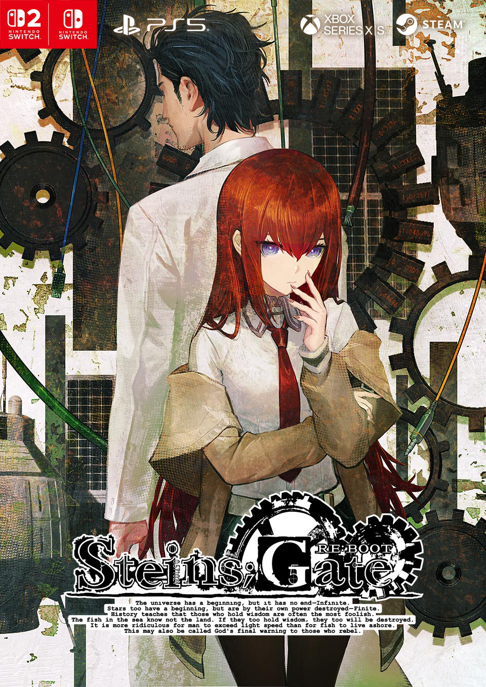 STEINS;GATE RE:BOOT - Package Art (Nintendo Switch / PS5 / Xbox Series X|S / Steam)